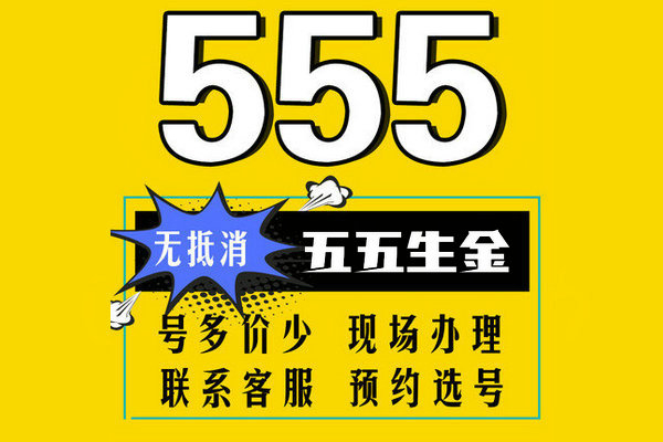 菏澤尾號555吉祥號