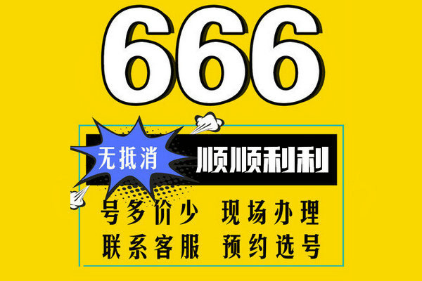 單縣尾號666手機(jī)靚號