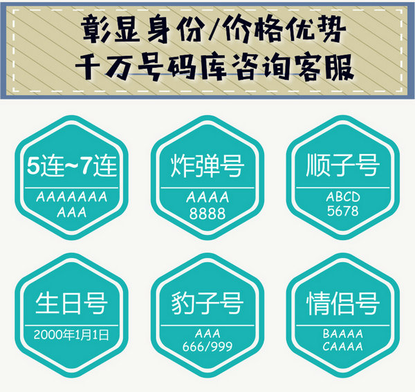 歷城手機靚號回收